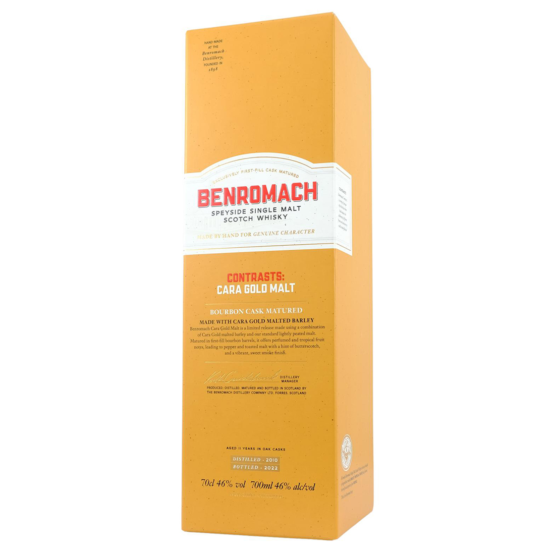 Whisky BENROMACH Cara Gold Malt 46% 70cl