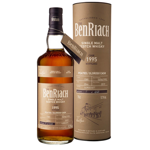 BenRiach 23 Year Old 1995 Single Cask 7385 Peated Oloroso Cask