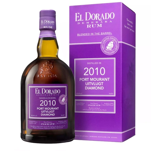 El Dorado Port Mourant Uitvlugt Diamond Vintage 2010 Blended in the Barrel Rum