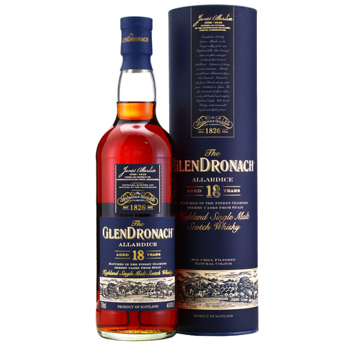 Glendronach 18 Year Old Allardice 2021 Release Single Malt Whisky