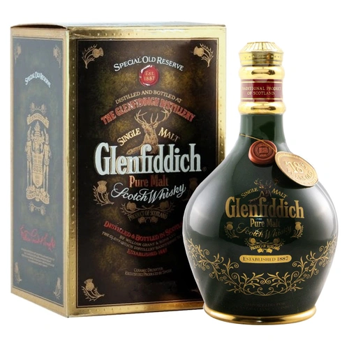 Glenfiddich 18 Year Old Pure Malt Green Decanter 1980s 750ml