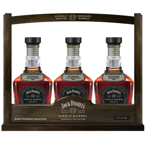 Jack Daniel's Single Barrel Select Bobo Caddy Distillers Selection 2020 Set 3 x 700ml