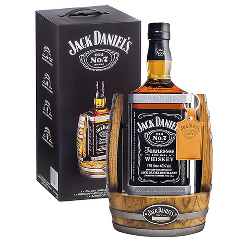 Jack Daniel’s Old No.7 1.75L with Pub Art Barrel Cradle 2015