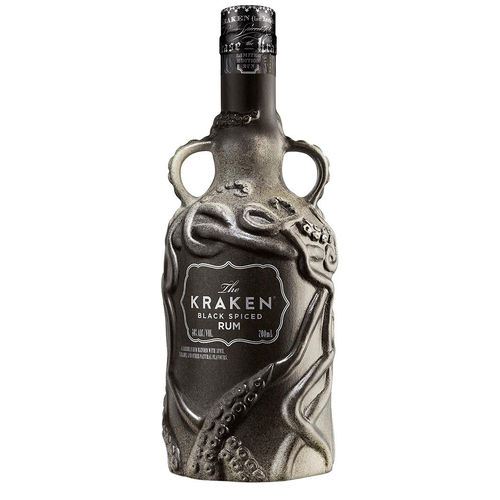 Kraken Black Spiced Rum Limited Edition Grey Ceramic Decanter