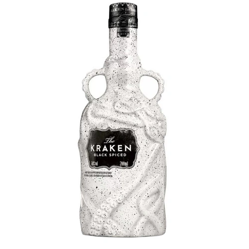 Kraken Black Spiced Rum Limited Edition White Ceramic Decanter