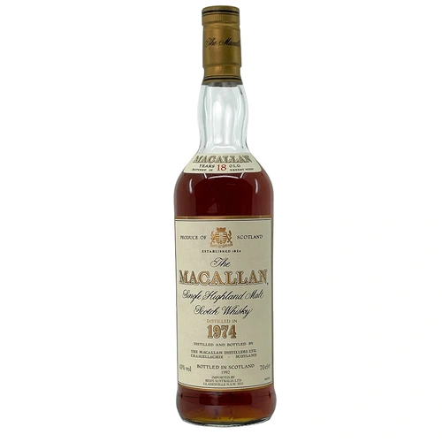 Macallan 1974 18 Year Old Sherry Cask Single Malt Whisky