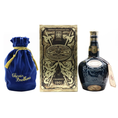 Chivas Royal Salute 21 Years Old The Blue Wade Flagon pre-2003