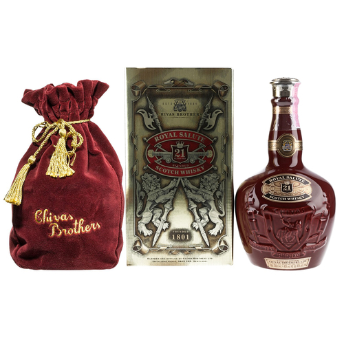 Chivas Royal Salute 21 Years Old The Burgundy Flagon pre-2003