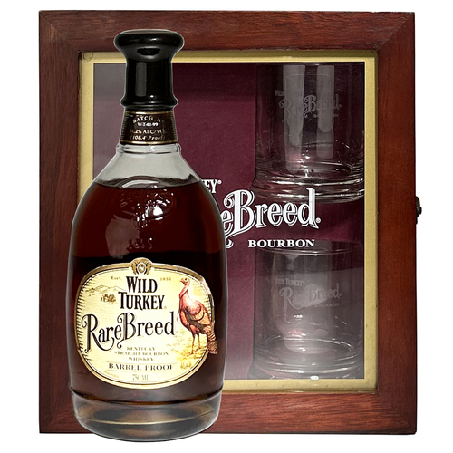 Wild Turkey Rare Breed Barrel Proof Batch W-T-01-99 Gift Set 2 Glasses