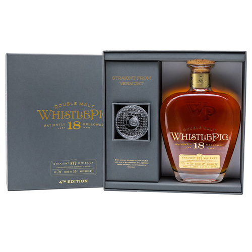 WhistlePig 18 Year Old Double Malt 4th Edition Straight Rye Whiskey